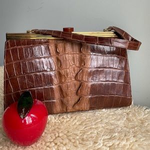 Alligator, crocodile purse,evening bag formal wear